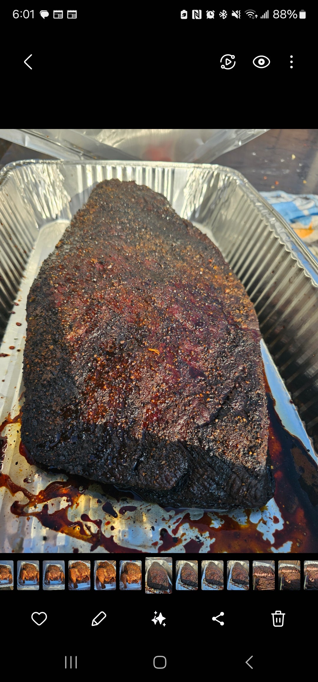 Smoked Whole Brisket(finished weight approx. 10#